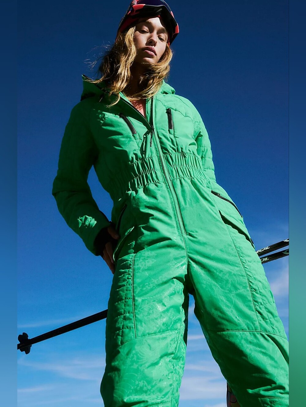 FREE PEOPLE MOVEMENT Water Reactive All Prepped Ski Suit In Green S.